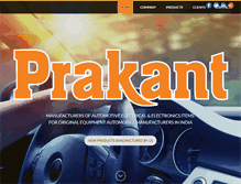 Tablet Screenshot of prakant.com